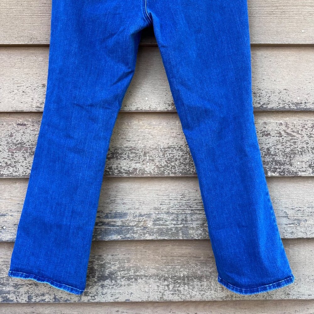 LOFT Outlet Womens Blue Denim Curvy Bootcut Jeans Size 14 - Picture 10 of 13